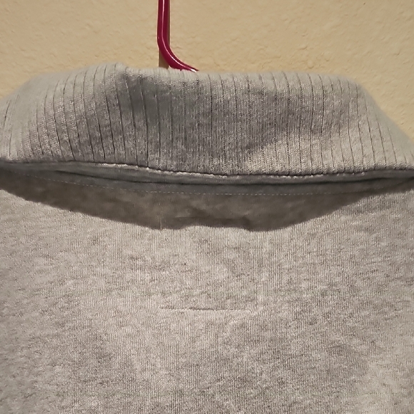 Aerie Light Gray Button-Up Sweatshirt XS - Picture 4 of 5